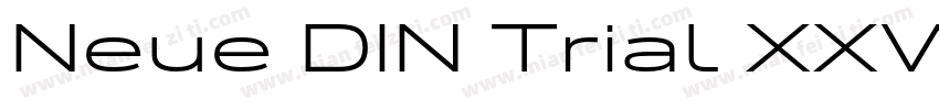 Neue DIN Trial XXWide XBold字体转换